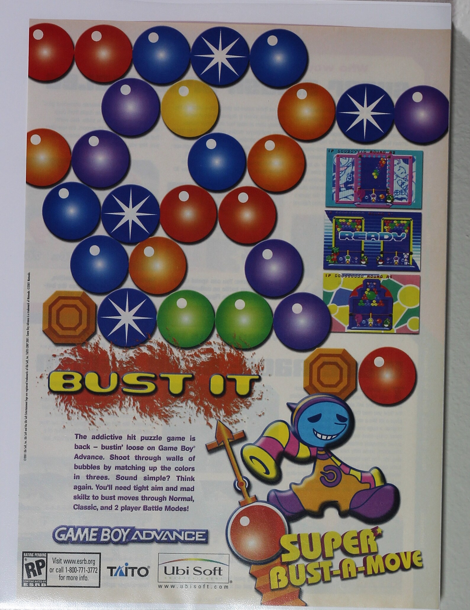 Super Bustamove 2001 Print / Nintendo Gameboy Advance Print Etsy UK