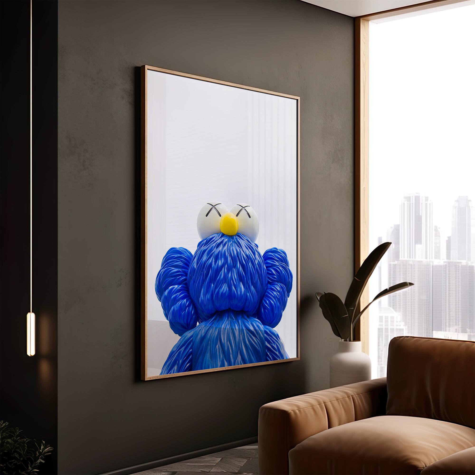 額装品/KAWS BFF BLUE NGV カウズ/インテリア/アート - メルカリ