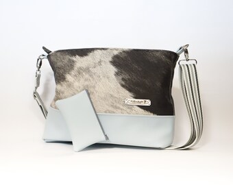 Shoulder bag "SKY-LINE" / Shopper - handmade