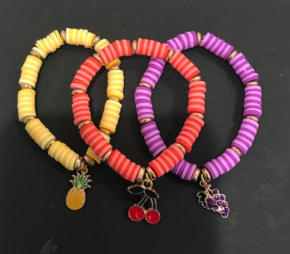 PRIDE Pride Tiny Vintage African Bead Stretch Bracelet Set