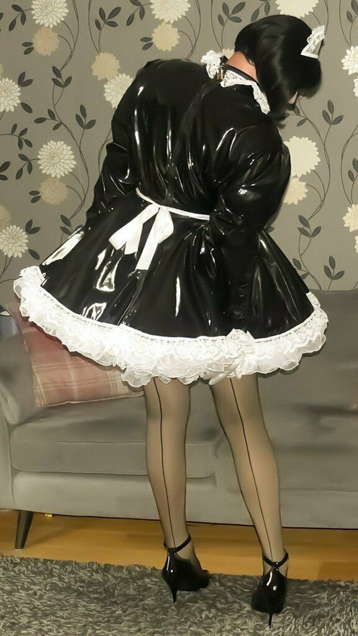 Lockable Escape Proof PVC French Maids Uniform Etsy lockable-escape-proof-pvc-french-maids-uniform-etsy