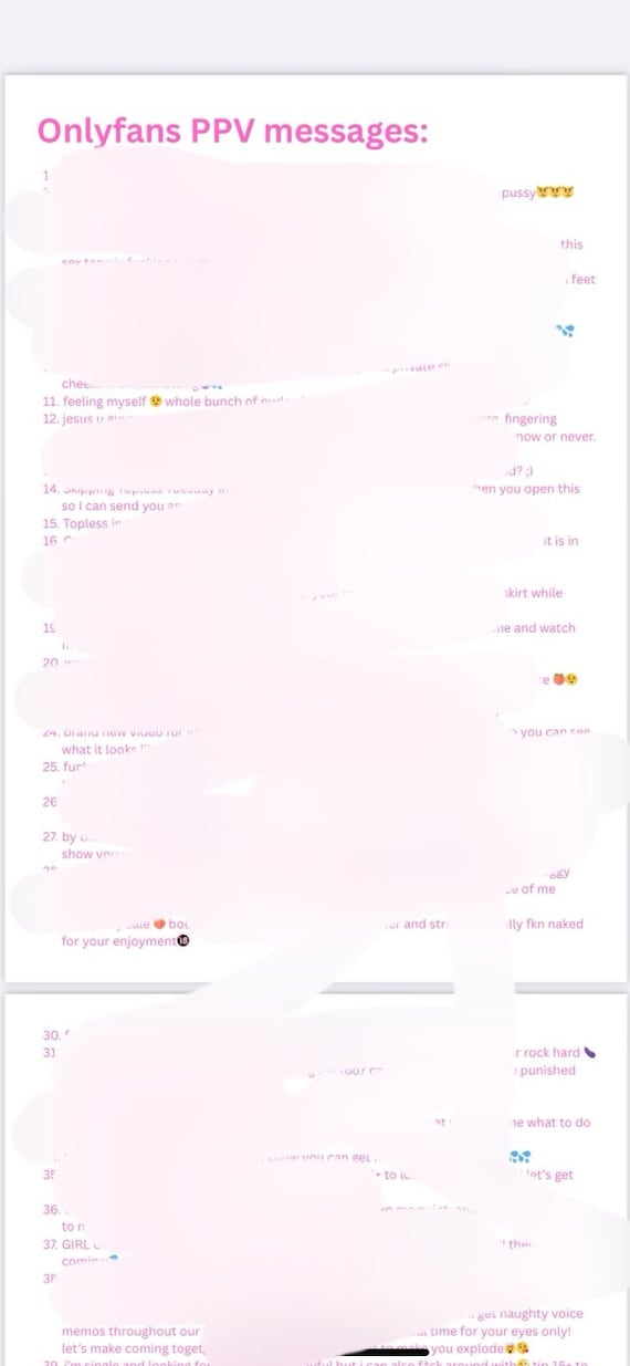 Onlyfans PPV messages