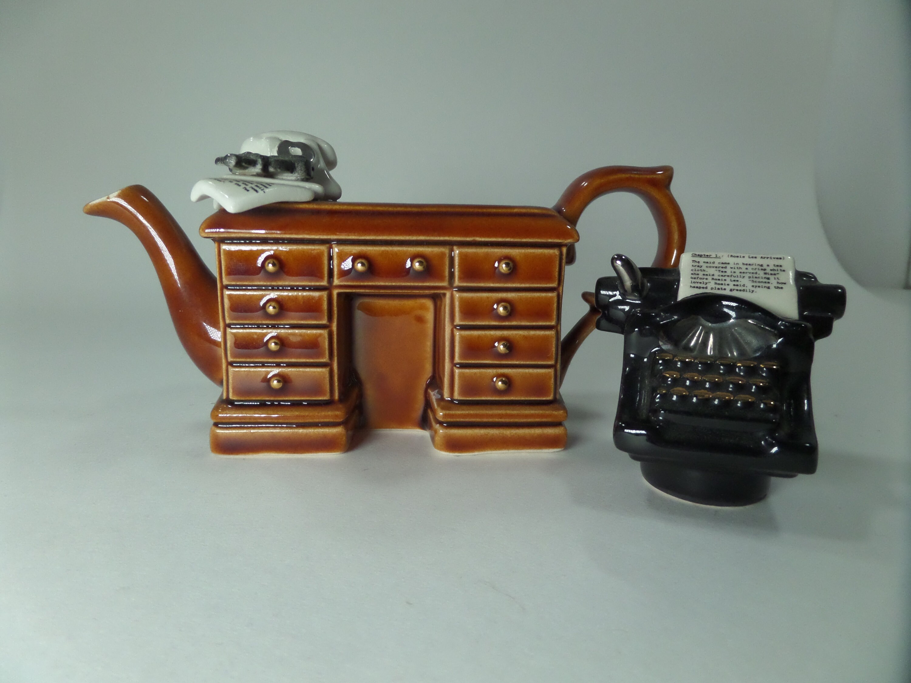 Paul Cardew Designs Small Teapot Tiny Crime Writer Desk Etsy UK