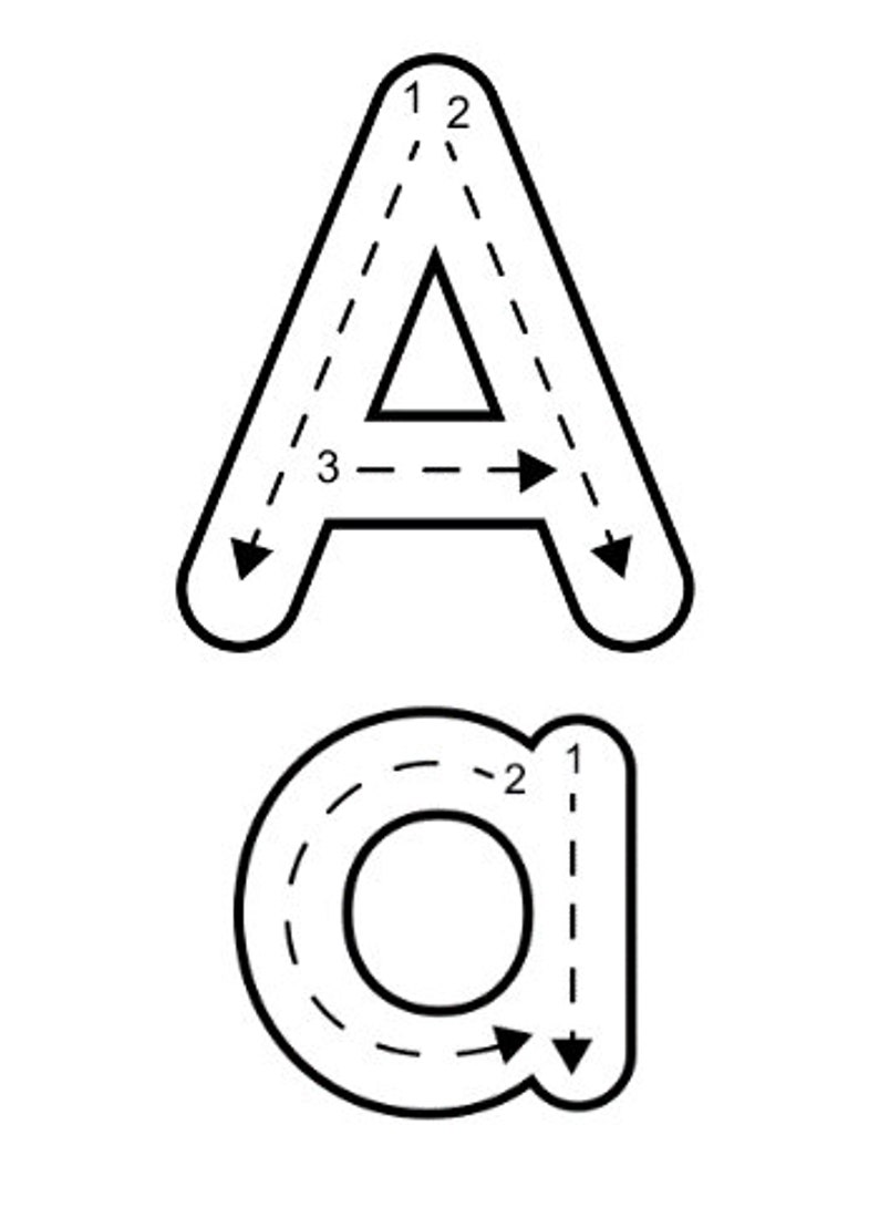 Printable, Alphabet Sheets Capital and Lower Case Letters for Tracing ...