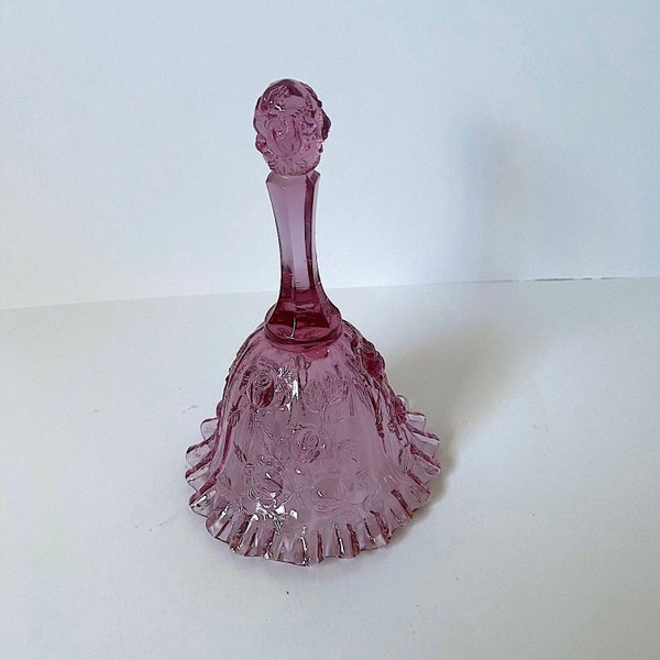 Vintage Fenton Bell Cranberry Art Glass Collectible