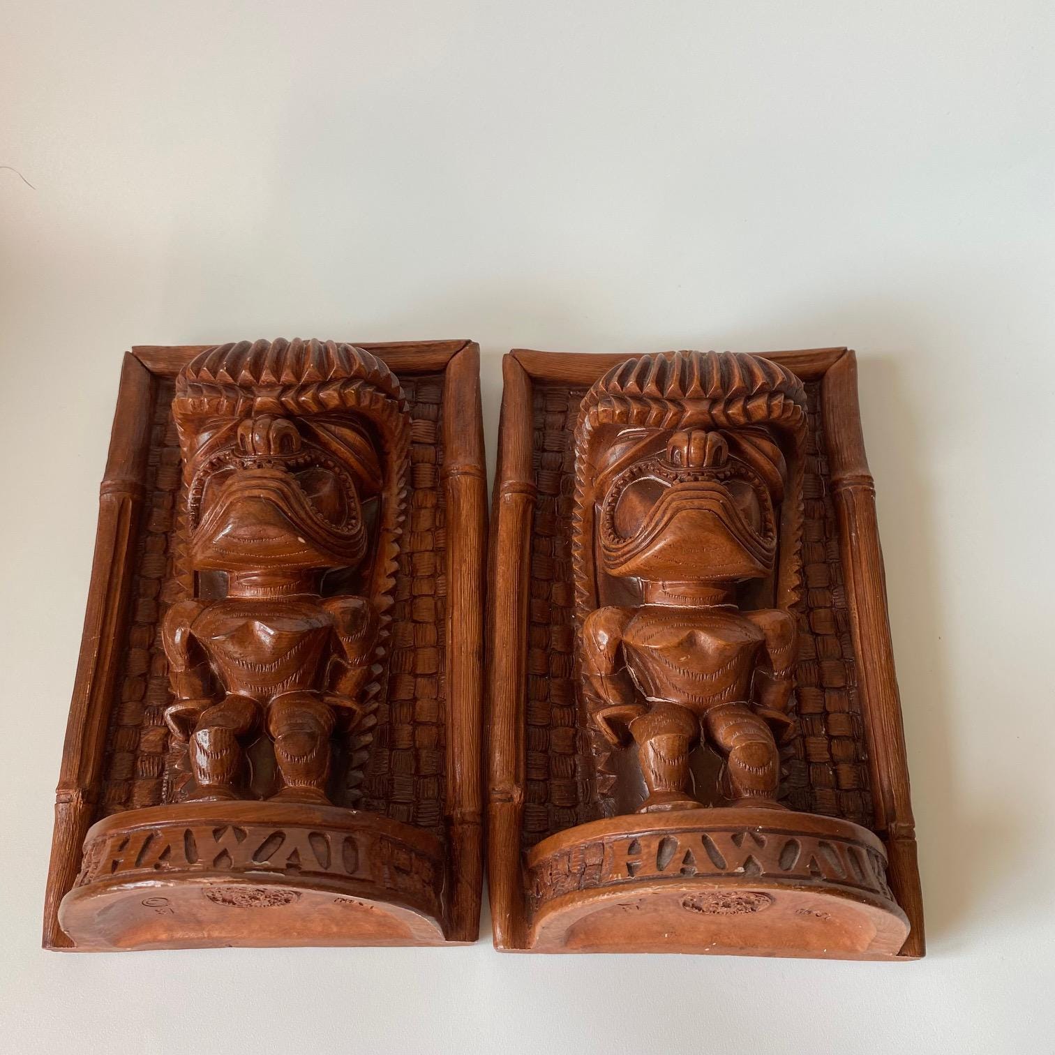 ハワイのヴィンテージKU TIKIアイドルブックエンド：Cocojoe's製