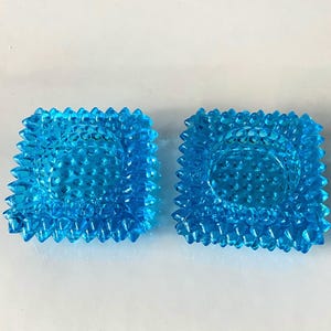 FENTON BLUE HOBNAIL Tea-Light or Candleholders Vintage