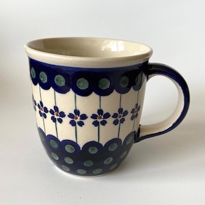 BOLESLAWIEC POLISH POTTERY Mug Vintage Collectible 893