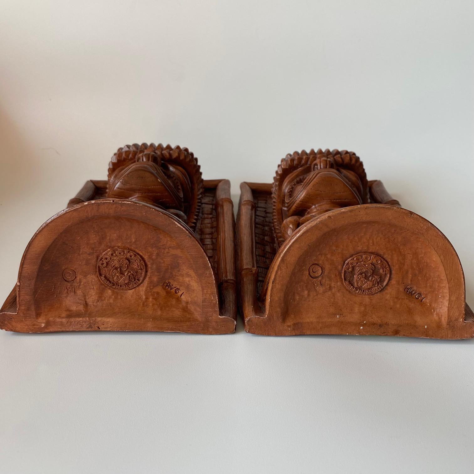 ハワイのヴィンテージKU TIKIアイドルブックエンド：Cocojoe's製