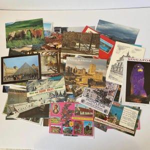 Vintage Postcards 200+ Random Collection Dating from 1930s-1980s