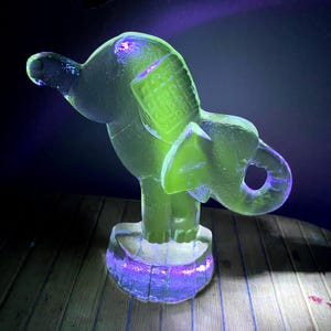 Kosta Boda ZOO SERIES Glowing Art Glass Circus Elephant Bertil Vallien Vintage