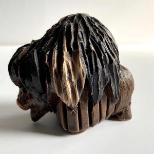 Vintage Artesania Rinconada Musk-Ox Figurine, Collectible, 1990s