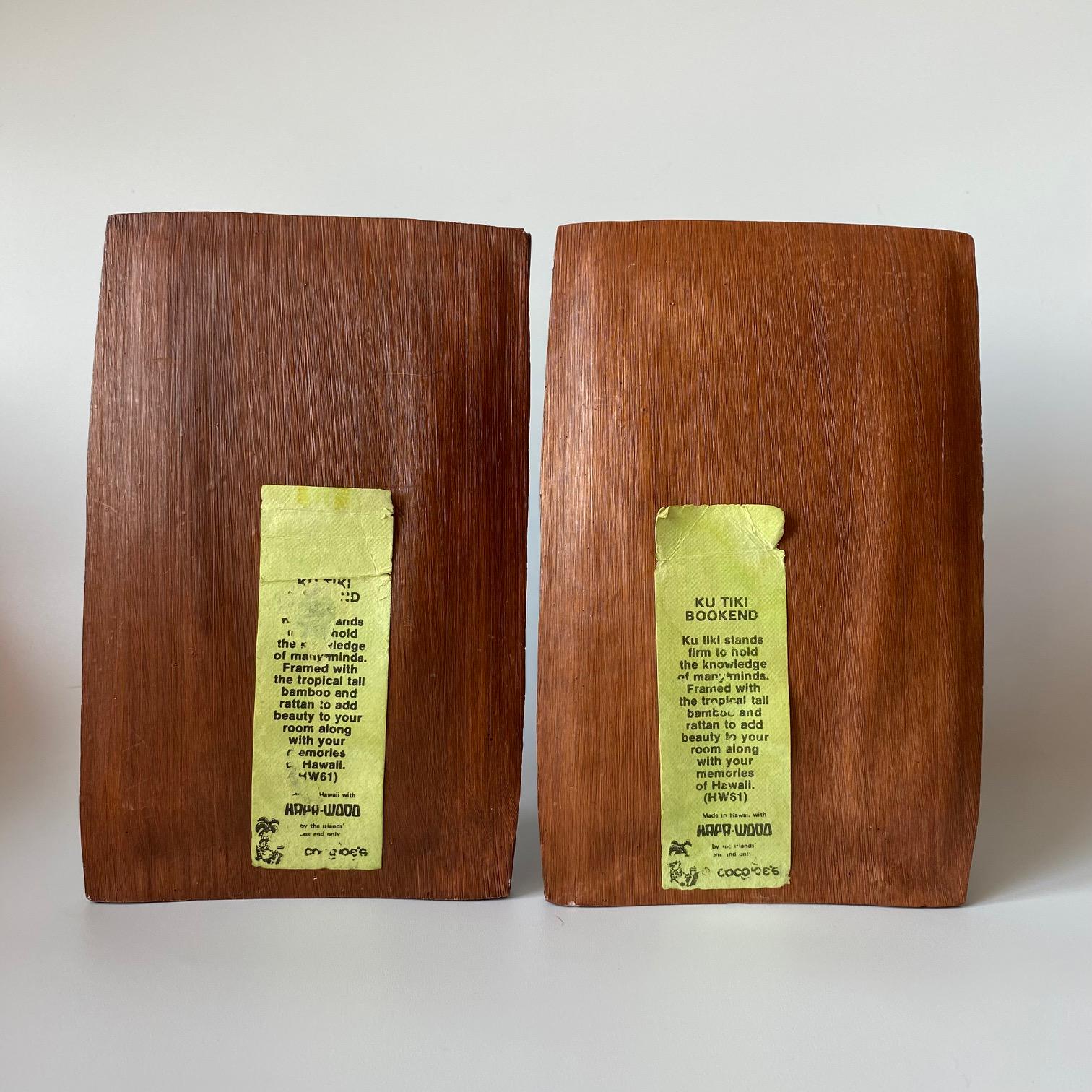ハワイのヴィンテージKU TIKIアイドルブックエンド：Cocojoe's製