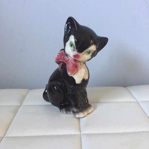 Cat Figurine Porcelain Made in Japan Vintage 8 Etsy