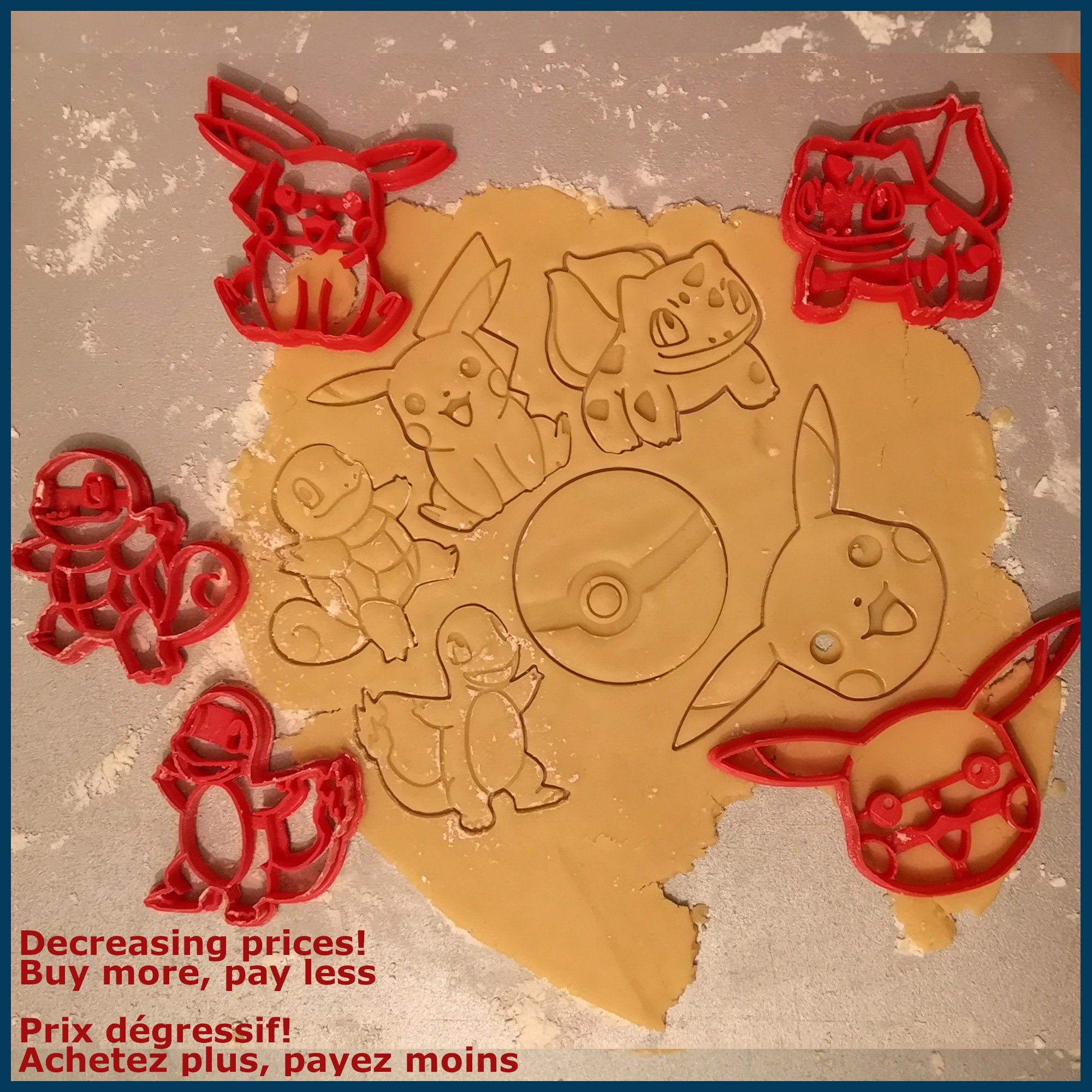 Moule à gâteau Pokemon Go Pikachu en plastique, coupe-biscuits, biscuits,  cuisson, Figure de dessin animé, ustensiles de cuisson, moule Bulbasaur  Fondant, outils pour gâteaux - Historique des prix et avis