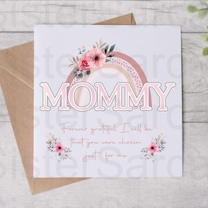 Cartão de Dia das Mães - Cartão para a mamãe - Mamãe para sempre grata - Dia das mães - Cartão personalizado - Cartão de felicitações - Cartão de aniversário
