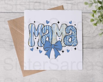 Carte fête des mères - carte pour maman - maman - fête des mères - carte personnalisée - carte de voeux - carte d'anniversaire