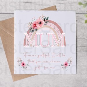 Mother’s Day Card - Card For Mum - Mum Forever Grateful - Mothers Day - Personalised Card - Greeting Card - Birthday Card