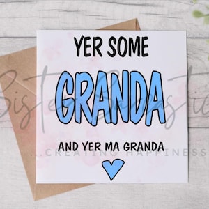 Yer Some grand-père - grand-père - carte de fête des pères - carte d'anniversaire - écossais - carte drôle - carte personnalisée - carte de fête des pères