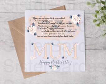 Carte pour la fête des Mères - Carte pour maman - La meilleure maman de loin - Fête des Mères - Carte personnalisée - Carte de voeux - Carte d'anniversaire