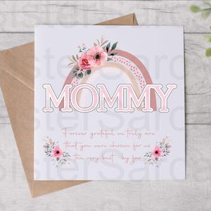 Cartão de Dia das Mães - Cartão para a mamãe - Mamãe para sempre grata - Dia das mães - Cartão personalizado - Cartão de felicitações - Cartão de aniversário
