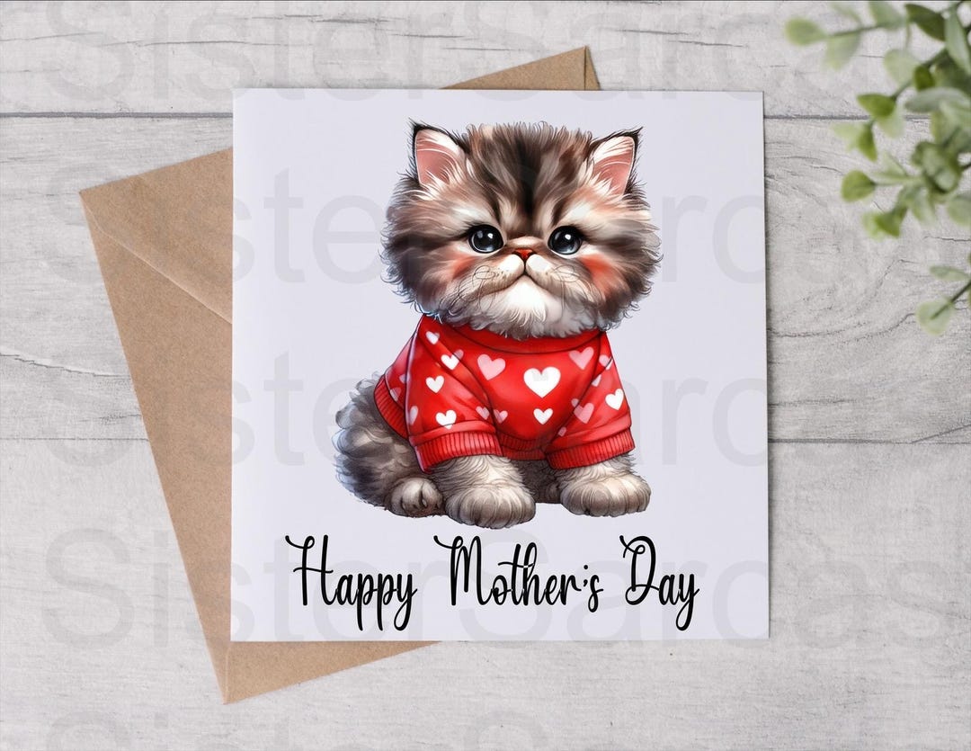 From the Cat Mother’s Day Card - Cat Mum Card - Funny Card - Mothers ...
