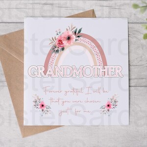 Abuela eternamente agradecida - Tarjeta para abuela - Tarjeta para el día de la madre - Tarjeta de cumpleaños - Tarjeta personalizada - Tarjeta de felicitación