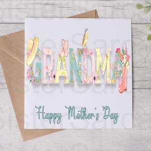 Grandma Gardening - Card For Grandma - Mother’s Day Card - Birthday Card - Personalised Card - Greeting Card