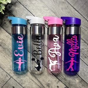 Personalised Water Bottle | 550ml Customised | Kids Water Bottle | School Bottle | Sports Bottle | Dancer Gymnastic Bottle | Birthday Gift