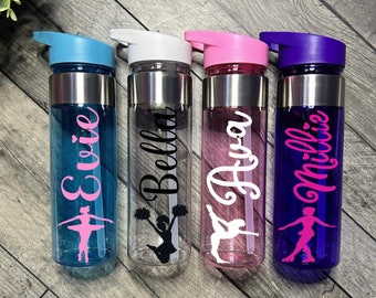 Personalised Water Bottle | 550ml Customised | Kids Water Bottle | School Bottle | Sports Bottle | Dancer Gymnastic Bottle | Birthday Gift