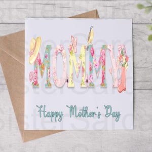 Cartão de Dia das Mães - Cartão para a mamãe - Jardinagem para a mamãe - Dia das mães - Cartão personalizado - Cartão de felicitações - Dedo verde