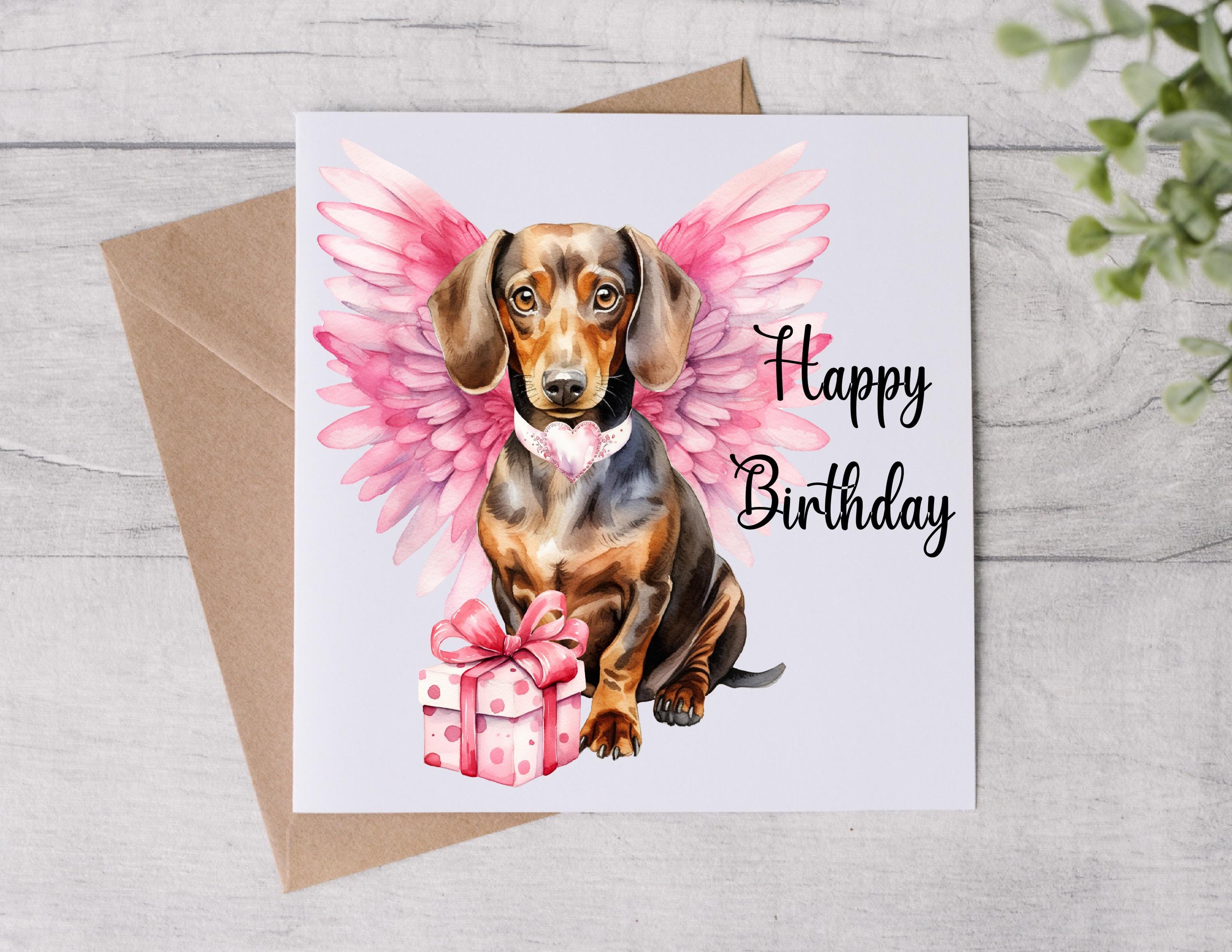 From the Dog Birthday Card - Dog Mum Card - Birthday Card - Dachshund ...