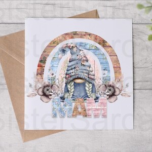Mother’s Day Card - Card For Mam - Gonk Mam - Birthday Card - Mothers Day - Personalised Card - Greeting Card
