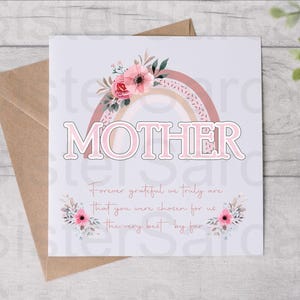 Mother’s Day Card - Card For Mum - Mother Forever Grateful - Mothers Day - Personalised Card - Greeting Card - Birthday Card