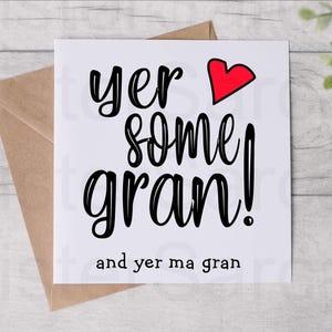 Eres una abuela - Tarjeta para la abuela - Tarjeta del día de la madre - Tarjeta de cumpleaños divertida - De los nietos - Tarjeta personalizada de Navidad - Tarjeta de felicitación