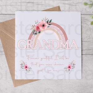 Grandma Forever Grateful - Card For Grandma - Mother’s Day Card - Birthday Card - Personalised Card - Greeting Card