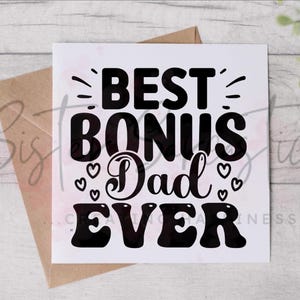 Carte de fête des pères pour beau-père - Meilleur papa en prime - carte drôle - carte personnalisée - carte de fête des pères - carte d'anniversaire