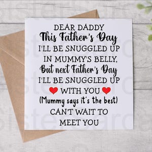 Biglietto per la festa del papà - Futuro papà - Biglietto di Bump - Biglietto personalizzato - Biglietto per la festa del papà - Biglietto di compleanno