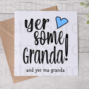 Yer Some grand-père - grand-père - carte de fête des pères - carte d'anniversaire - écossais - carte drôle - carte personnalisée - carte de fête des pères