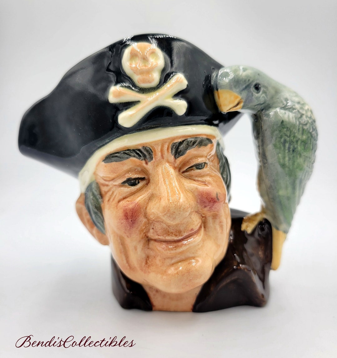 Vintage Royal Doulton Toby Jug, Pirate, Long John Silver, Nautical