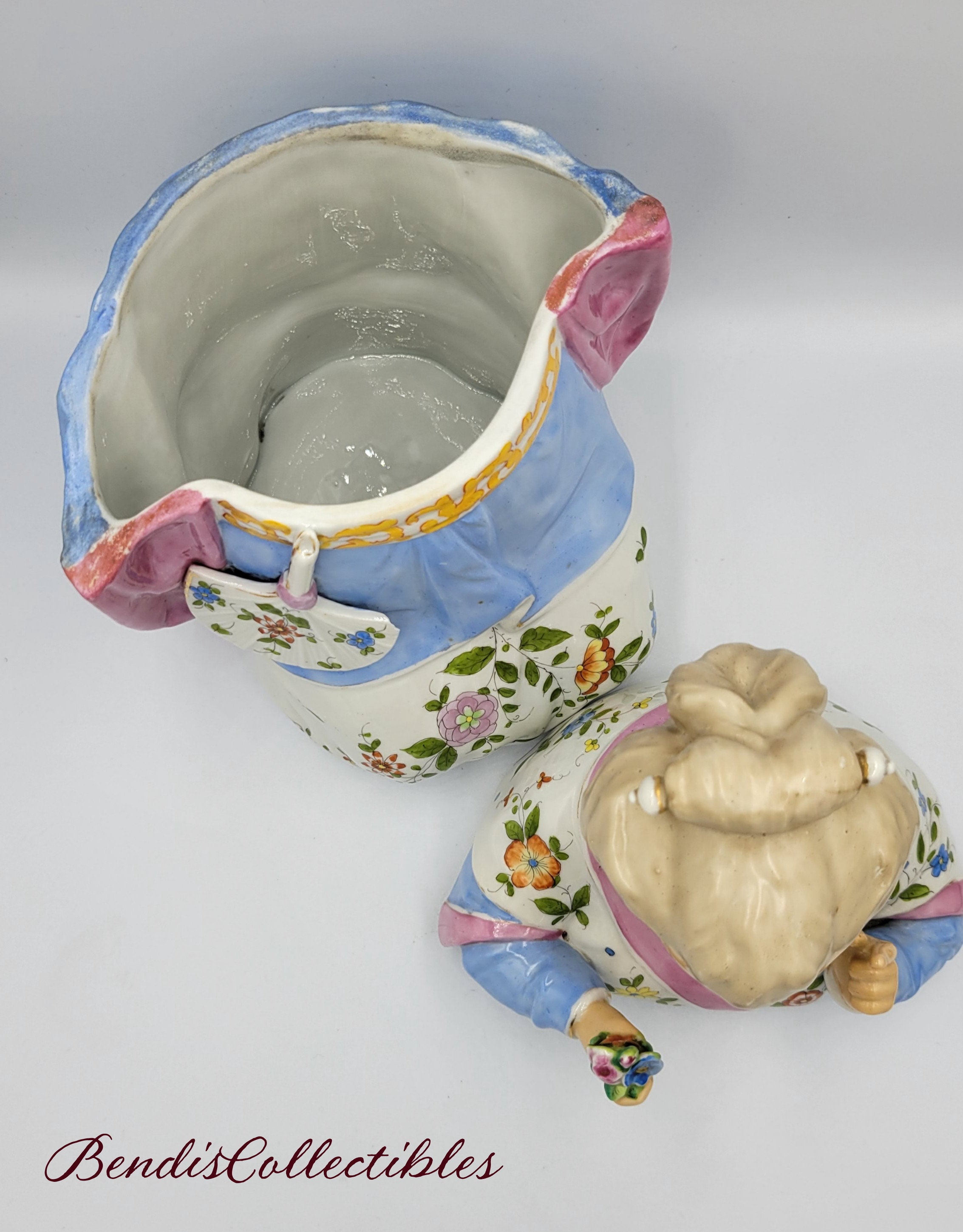 japangranny Vintage Old Japan Granny in Blue Kimono Cookie Jar. Japan.asian Oriental  Geishas Japanese Jar.@bendiscollectibles - Etsy