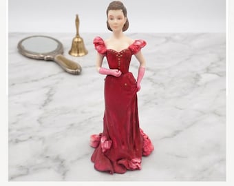 Vintage Scarlett O’Hara Figurine – Dave Grossman Red Dress Sculpture, Film Memorabilia. @BendisCollectibles