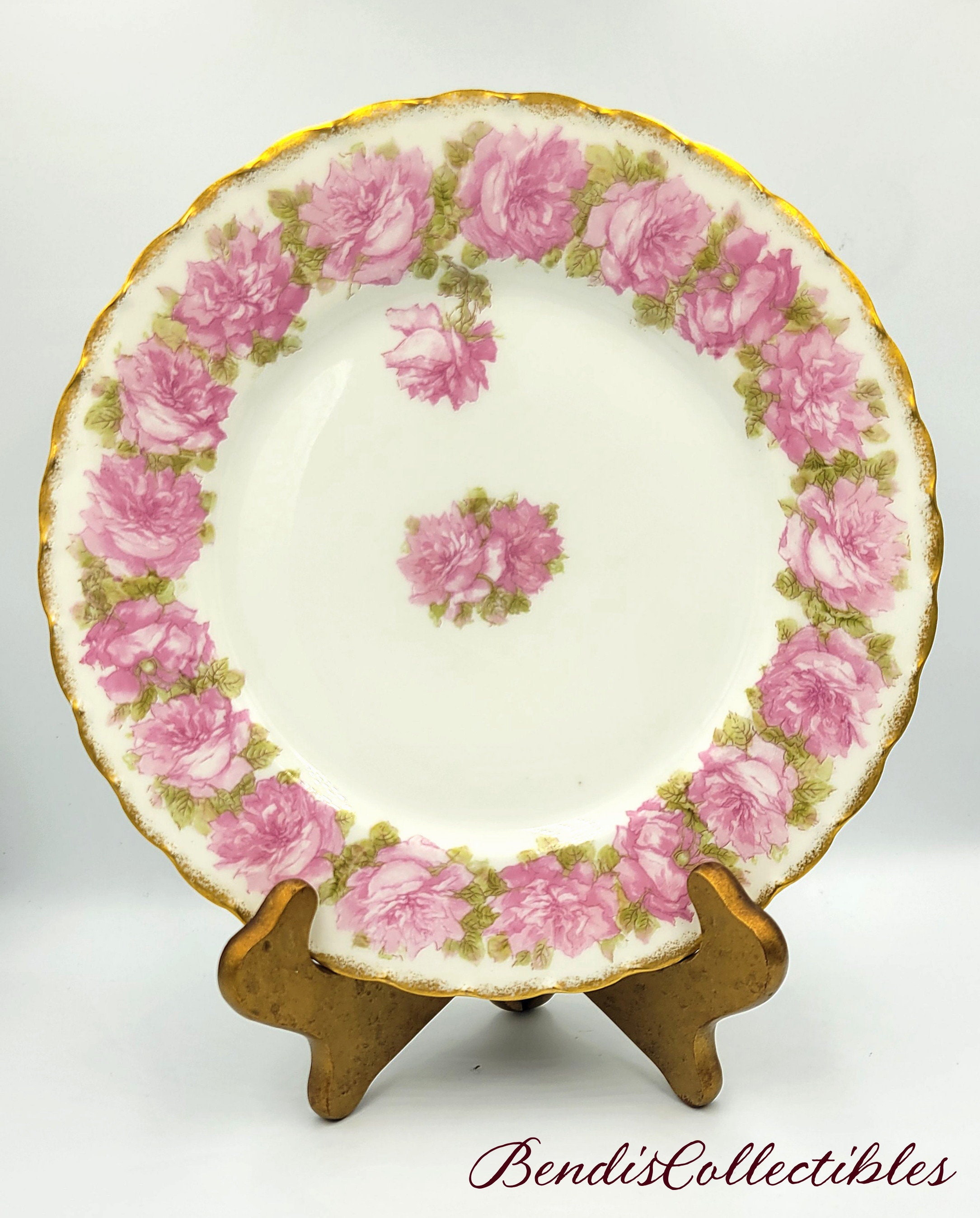 未使用品 希少リモージュボックスHAVILAND 繊細ローズ柄