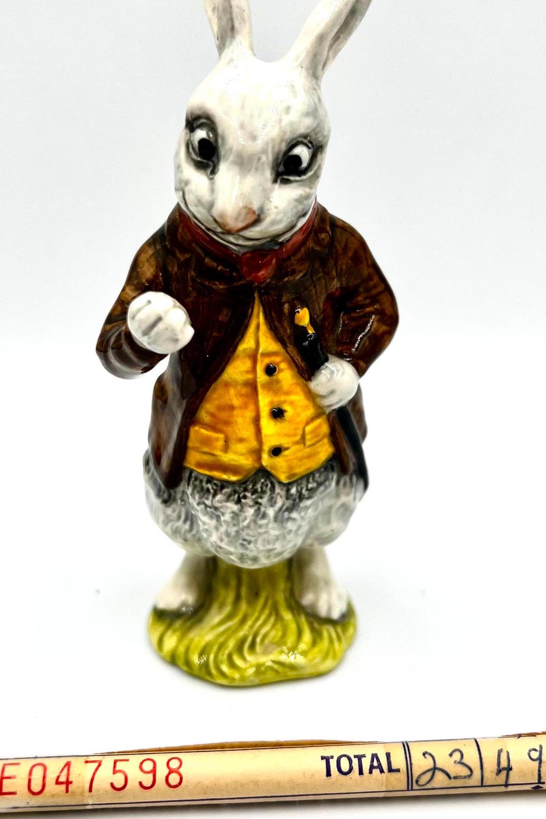 Beswick Rabbit 296 Vintage Beswick White Rabbit Figurine: Alice in Wonderland. Royal ...
