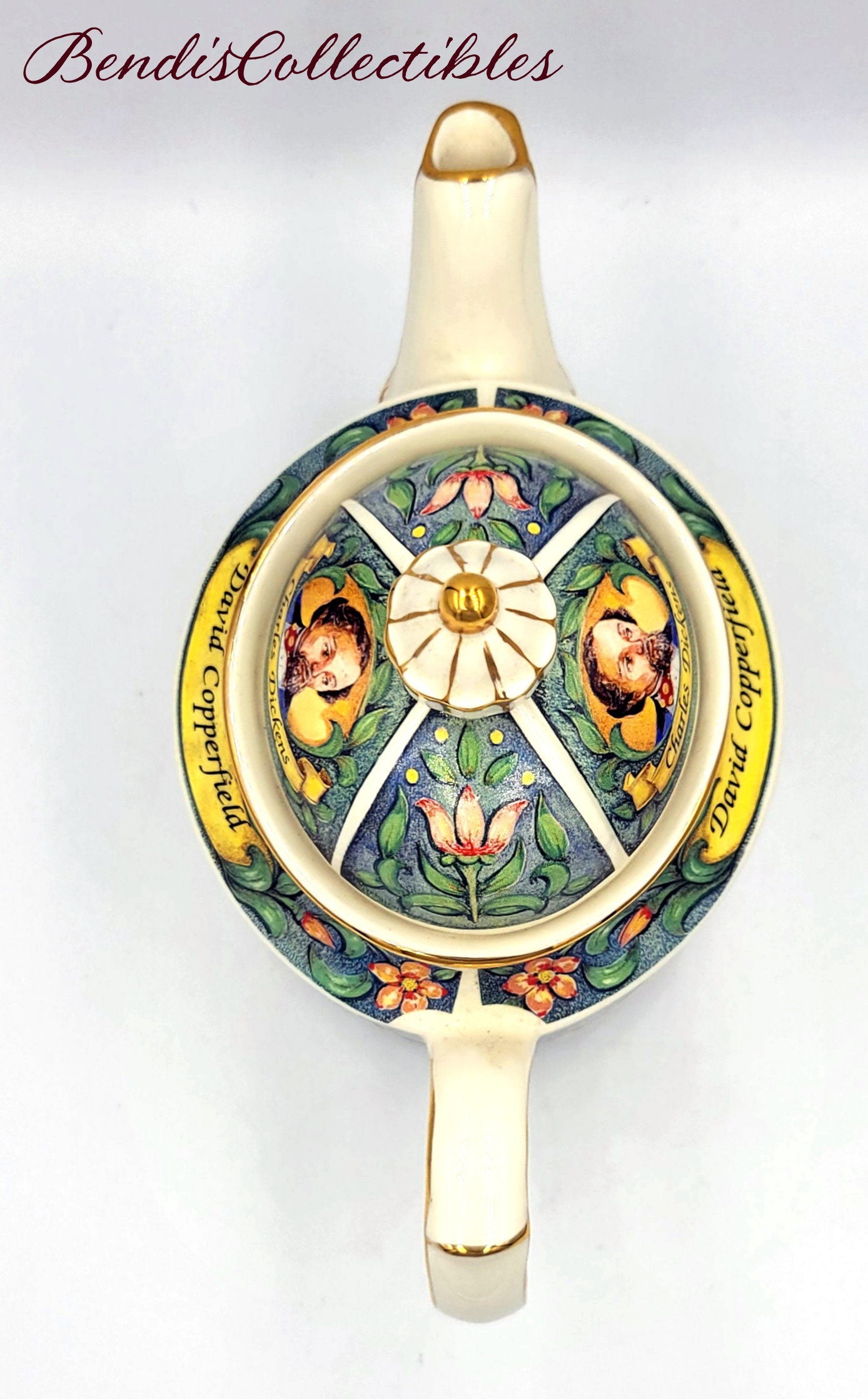 Vintage James Sadler Charles Dickens David Copperfield Teapot