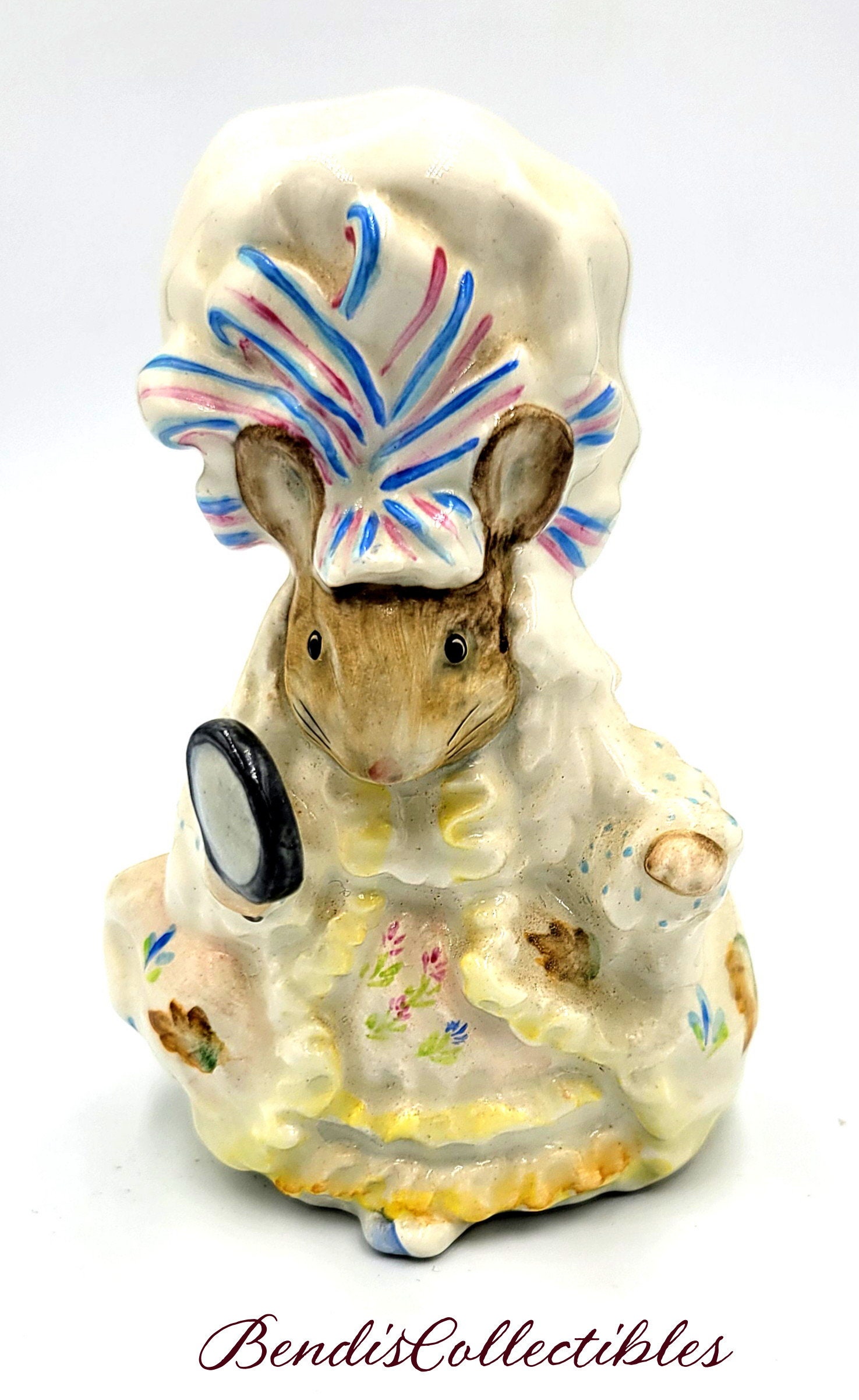 Vintage Royal Doulton Beatrix Potter Lady Mouse in Mop Cap