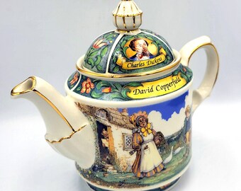 Vintage James Sadler Charles Dickens David Copperfield Teapot