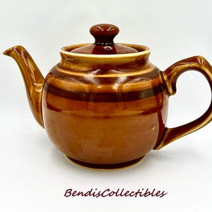 Vintage Sadler Brown Betty Teapot - England Classic - 7.25&quot;