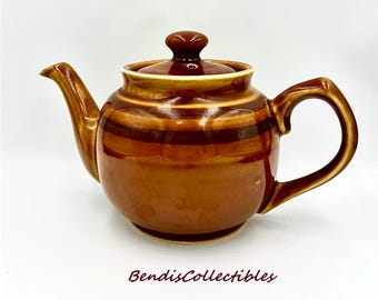 Vintage 7.25" Sadler Brown Betty Teapot. @BendisCollectibles