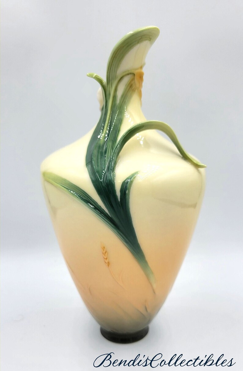 Franz Porcelain Dragonfly Vase.signed by the Artist. Etsy